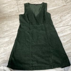 American Eagle Outfitters Green Corduroy Dress
